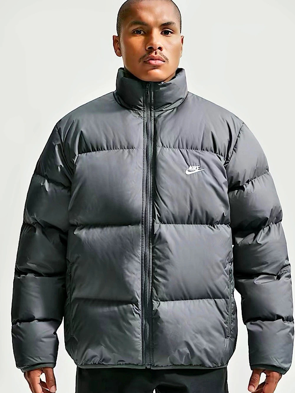 Nike Therma-FIT Down Puffer Jacket Gray Like New